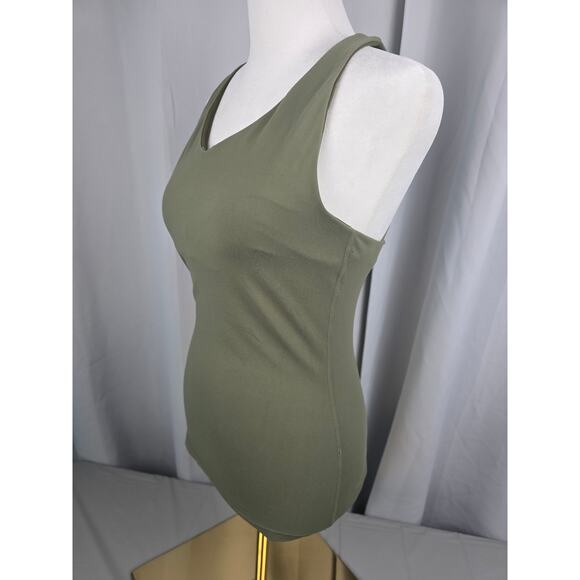 Prana Verana Tank, Size M, V Neck Strappy Back‎ Yoga Top, Green - Picture 8 of 16